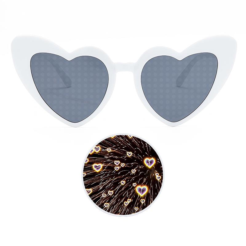 Heart Effect Night Glasses - Trendy Douyin Style Romantic Sunglasses for Women
