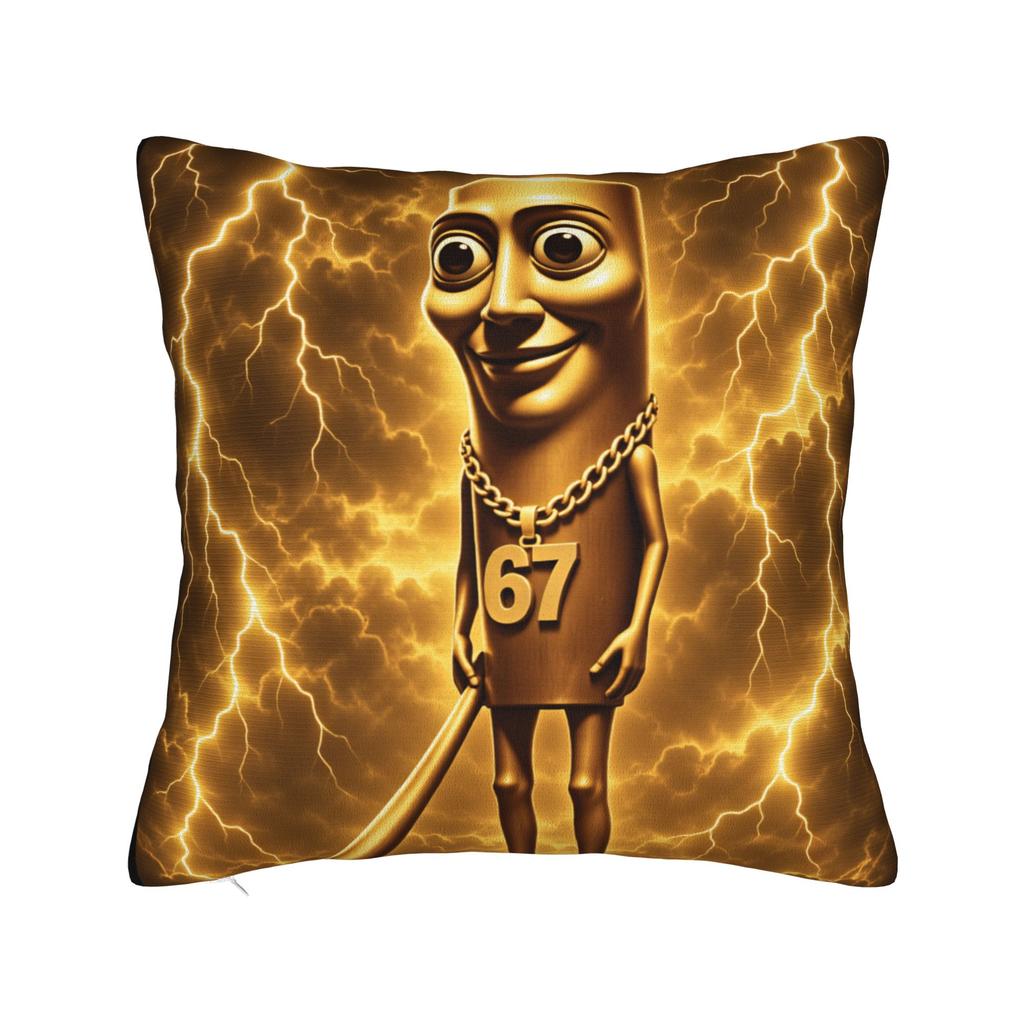Tung Tung Tung Sahur Meme 67 Pillow Case Custom Pillow Cover For Sofa Home Decoration Retro Trendy Pillowcases