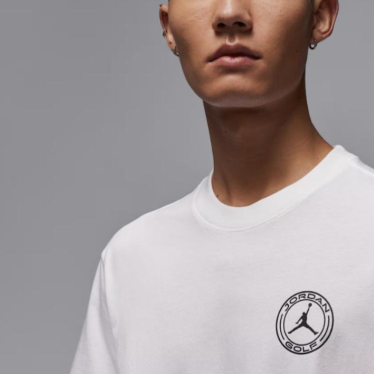 Jordan Sport Dri-FIT Logo Round Neck Quick-Dry Golf Short Sleeve T-Shirt Men T-Shirts IH2130-100