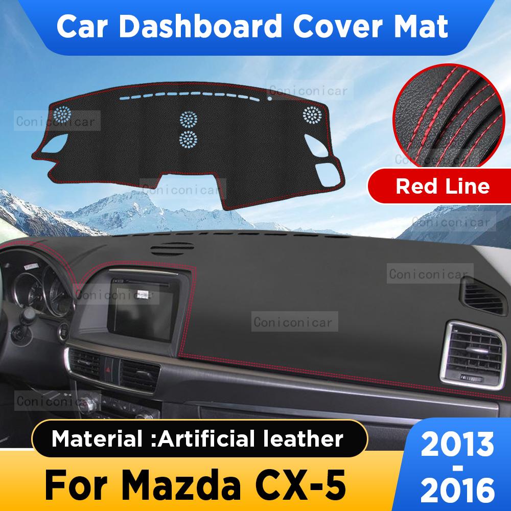 

For Mazda CX 5 Cx5 2013 2016 2015 2014 Car Dashboard Cover Mat Dash Board Sun Shade Pad Anti-UV Artificial Leather Accessories Artificial leather