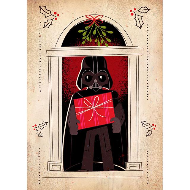 Disney Star Wars Cartoon Christmas Prints Poster Canvas Painting Modern Wall Art Picture For Living Room Bedroom Home Decoration