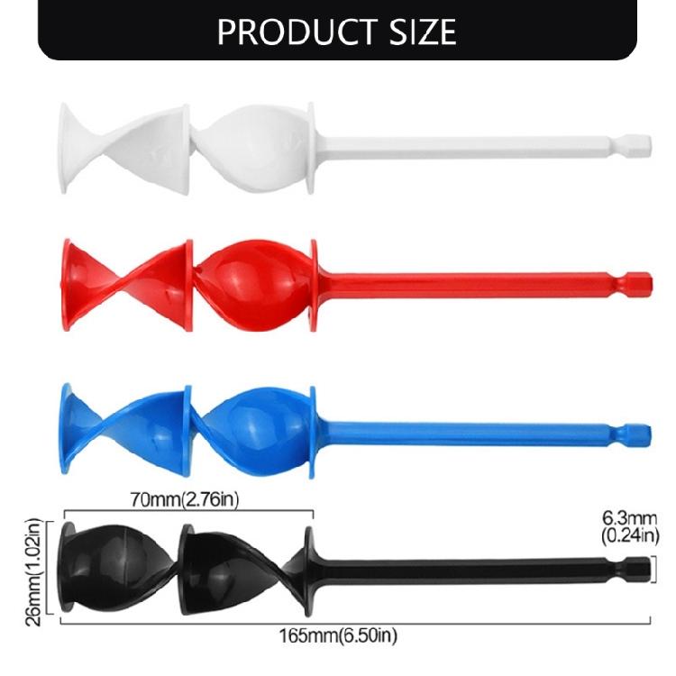 4PCS Hex Shanks Epoxy Resins Mixers Helixs Paddle Drill Paint Stirring Rod Power Tool Accessories Drill Attachment