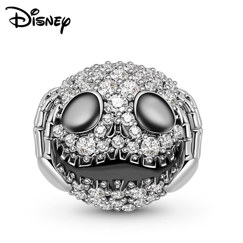 Disney 925 Silver Minnie Olaf And Halloween Monster Various Pendant Beads Suitable For Girls Diy Bracelet Necklace