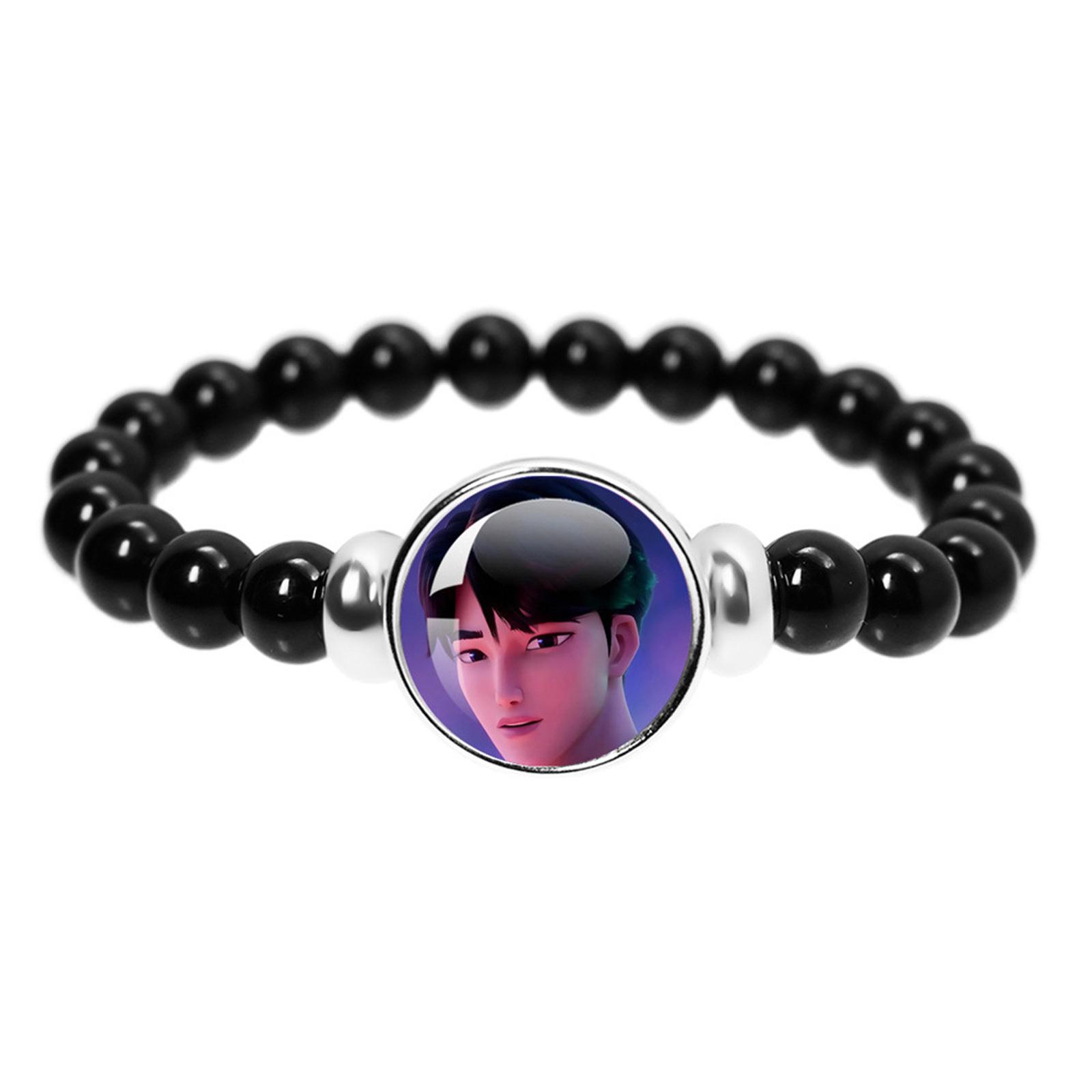 

Модный браслет женской группы, браслет из бусин, браслет с купольным значком, подходит для подарков фанатам, мужской и женский, парные украшения, аксессуары для подарков One Size