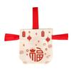 Bowknot Wedding Candy Bag Canvas Chinese Style Handbag Sweet Small Wrist Bag  Party