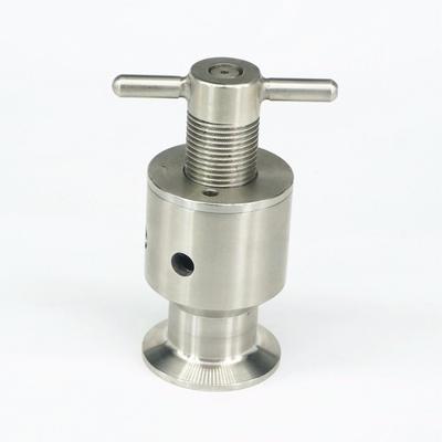 1.5" Tri Clamp 0.5-5 Bar Adjustable Pressure Relief Safety Valve Sanitary SUS304