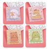 4Pcs Sticky Paper Cute Special-Shaped Cartoon Design Self Adhesive Note Pads