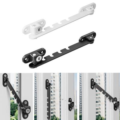 Metal Window Limiter Blocker Adjustable Window Position Stopper Durable Window Blocking Lock