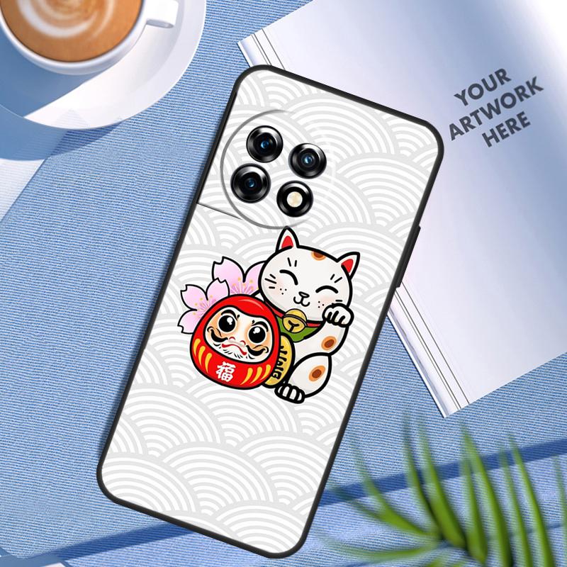 Lucky Cat Maneki Neko Japanese Case For OnePlus Nord 5 CE 2 3 4 Lite N30 OnePlus 11 12 13 15 12R 13R 10T 13T 9 10 Pro Cover
