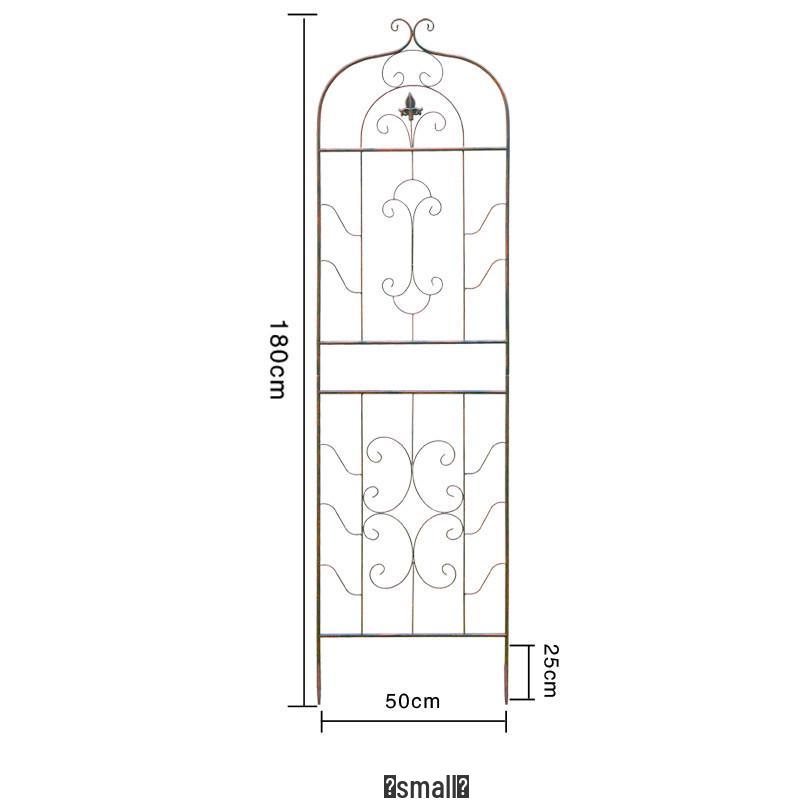 American Retro Wrought Iron Rose & Clematis Trellis for Balcony or Garden
