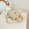 Woven Straw Bags Women's Handbags Bohemian Chic Multi-functional Handbag for A Beach Chain Crosshody Shoulder Bag