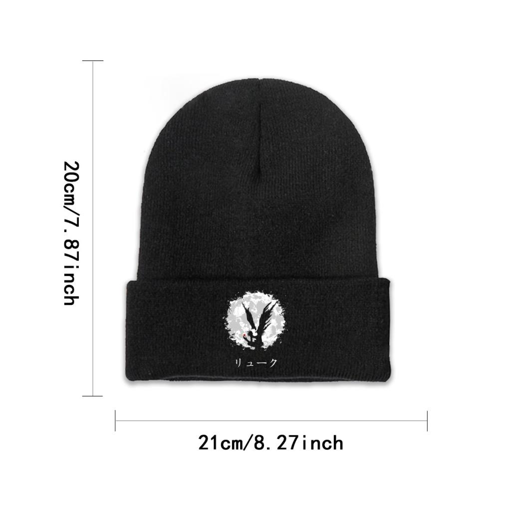 Death Note Shinigami Knitted Hat Beanie Autumn Winter Hat Warm Unisex  Street  Caps Unisex Women