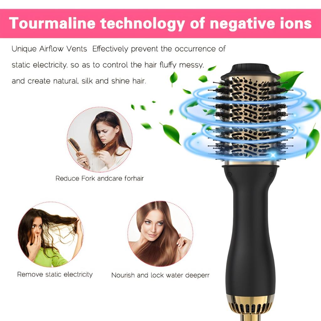 imesa 4 in 1 Hot Air Brush&Volumizer PLUS 2.0multifunctional styler professional home straight curling iron Free storage bag