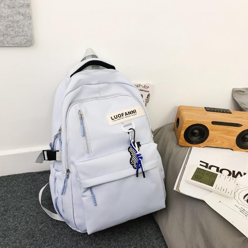 Simple schoolbag, boys, college students, high school students, largecapacity girls, backpack, college style, Korean version, couple backpack.