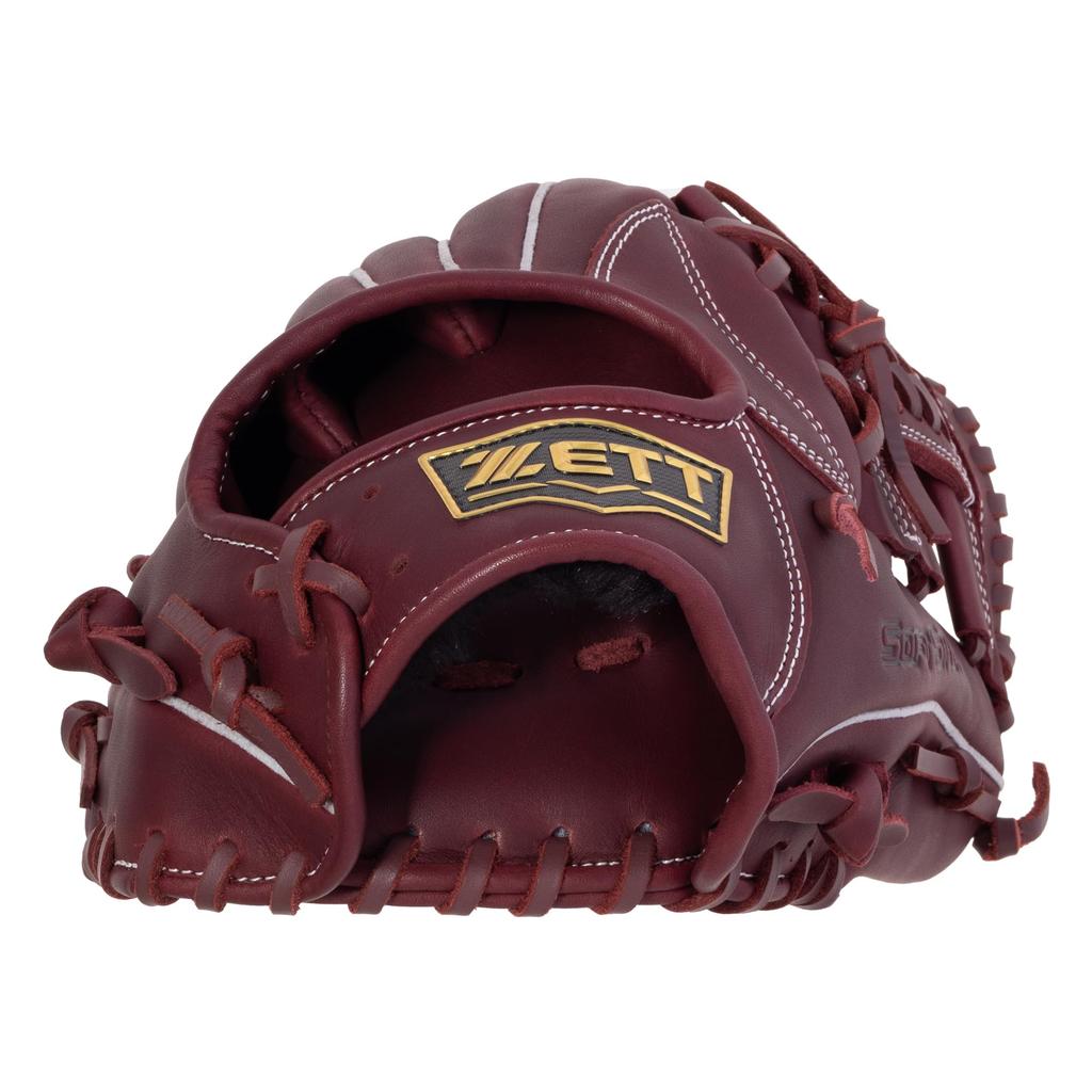 ZETT Soft Steer Baseball Bordeaux Size 3 All-Around Glove, Right-Handed Throw, Brown, (BRG352610)