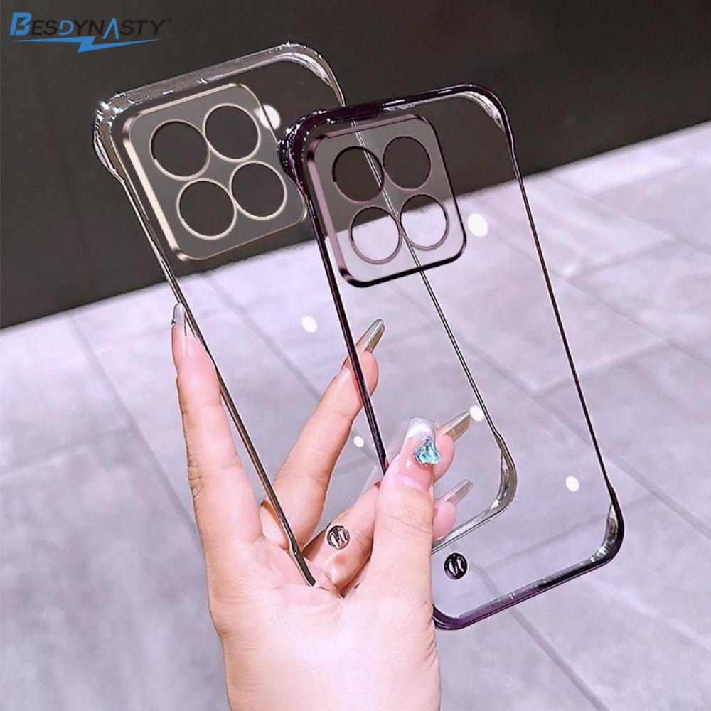Ultradünne durchsichtige galvanisierte Hülle für Xiaomi 15 Ultra 15Pro 14 13 13X 12 12S Ultra 11 Lite 10 10S 9 8 Pro Coole rahmenlose Handyhüllen