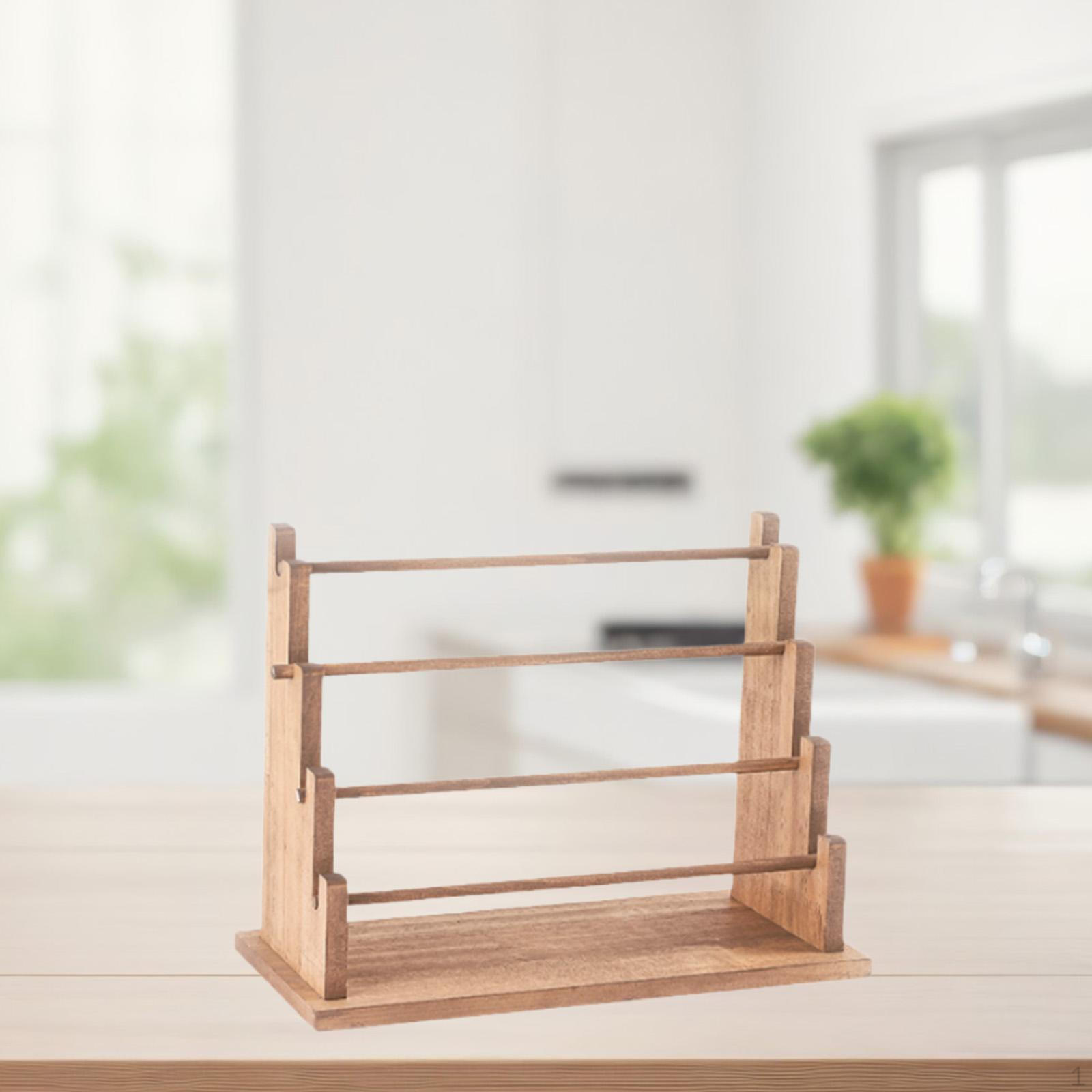 

Деревянная подставка для браслетов, держатель для резинок для волос, подставка для часов и ювелирных изделий для витрины 4 layer