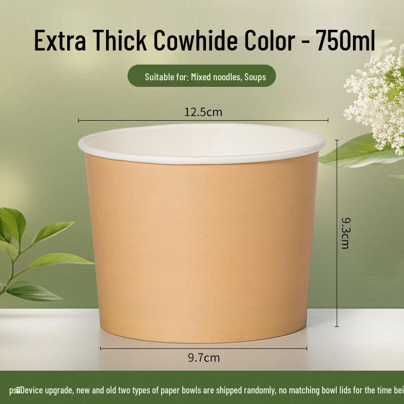 ZISIZ Disposable Paper Bowl & Cutlery Set