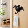 Multi-color Halloween Hooks Devil Pumpkin Bat Wall Hook, No-Drill Adhesive Hook for Keys Small Pendant Hanger Bags, Strong Sticky Damage-Free