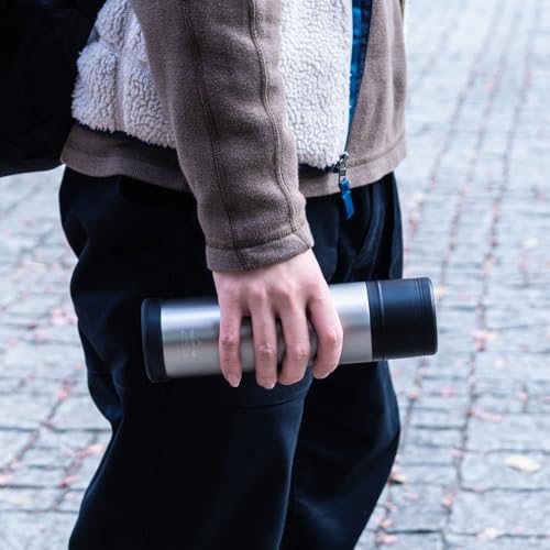 Atlas ATPBL-370NV Ultra-Insulated Stainless Steel Water Bottle, 370ml, Lightweight, with Insulated Cup, Perfect for Camping, Outdoor Activities, Mount