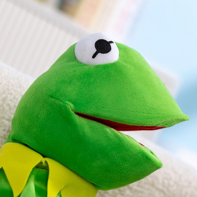 Frog Hand Puppet Soft Stuffed Plush Toys Cute Animal Frog Cosplay As a Prop Plushies Doll Gifts For Kids Stage Performance Props