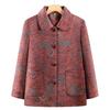 Spring Printed Women's Top - Mid to Elderly Loose Cover-up Jacket