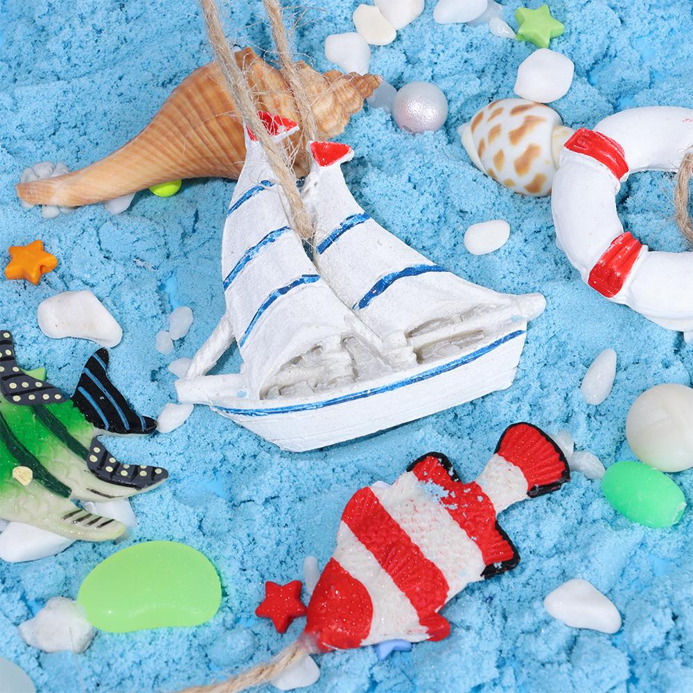 Mediterranean Style Fish Wall Decoration Mini Fishing Accessories Hanging Decoration Starfish