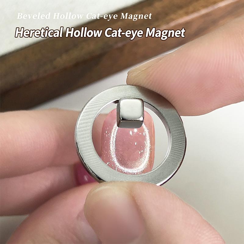 Black Hole Shape Cat Eye Nail Art Magnet Suck Hollow Cat Eye Nail Art Effect Magnet Ring For Magnetic Gel Polish Manicure Tools