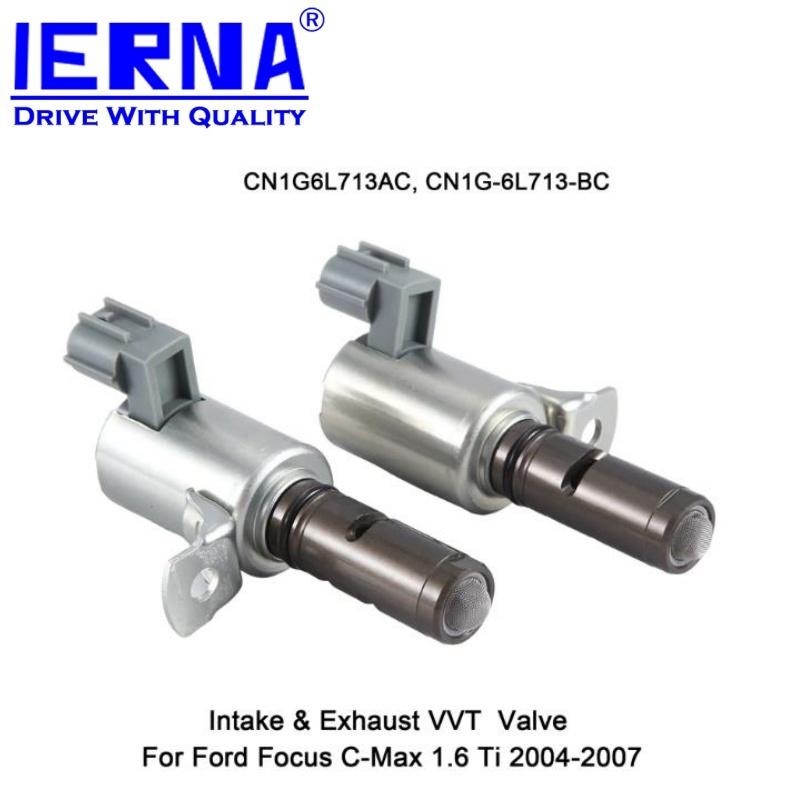 

IERNA One set of Exhaust and Intake VVT Solenoid Valve for FORD FOCUS FOCUS C-MAX CN1G6L713AC CN1G6L713BC 1871405 1871406