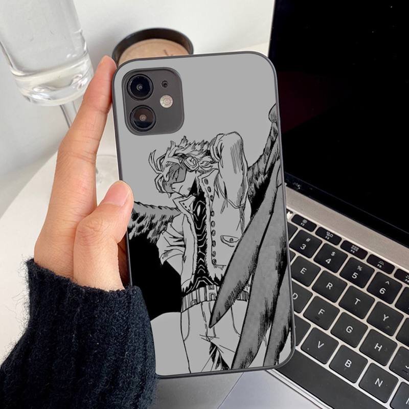 Capa de celular Anime MHA Hawks BNHA para iPhone 11 12 13 mini pro XS MAX 8 7 6 6S Plus X 5S SE 2020 XR