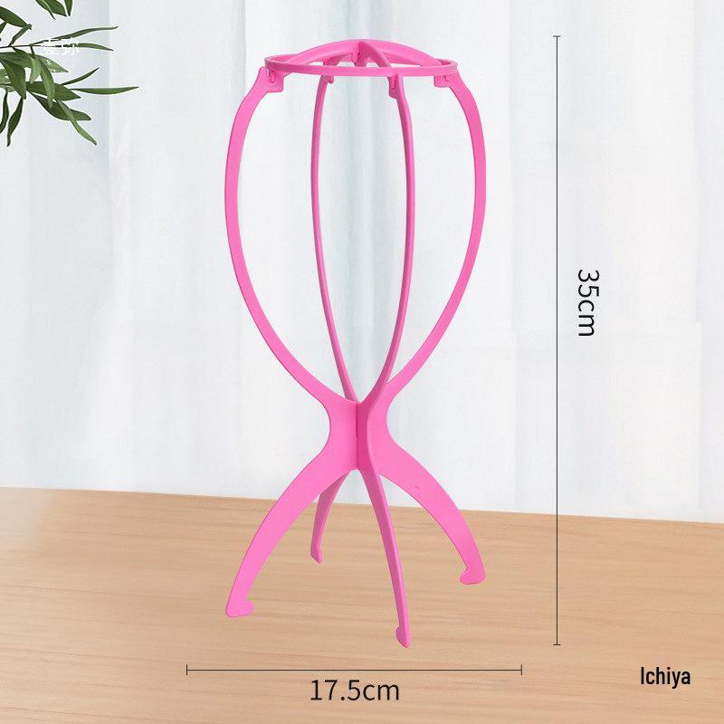 Thickened Plastic Foldable Wig Stand & Hair Support Shelf