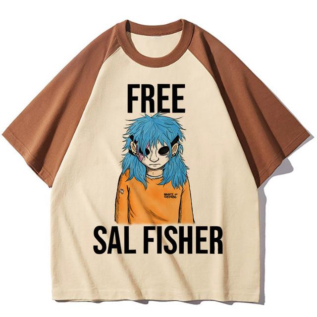 Sally Face Tshirt Women Graphic Youthful Pattern Top Girl Manga 2000s Anime Clothes