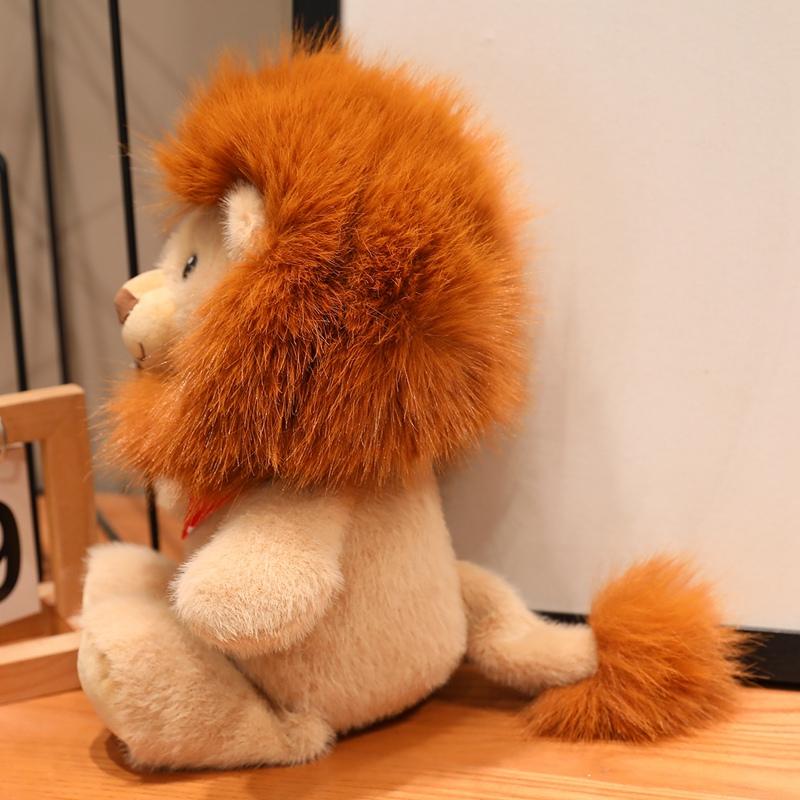 Soft Kawaii Lion Plush Toys Stuffed Animals Cartoon Cute Lion Dolls Toys for Room Decor Boys Birthday Gifts