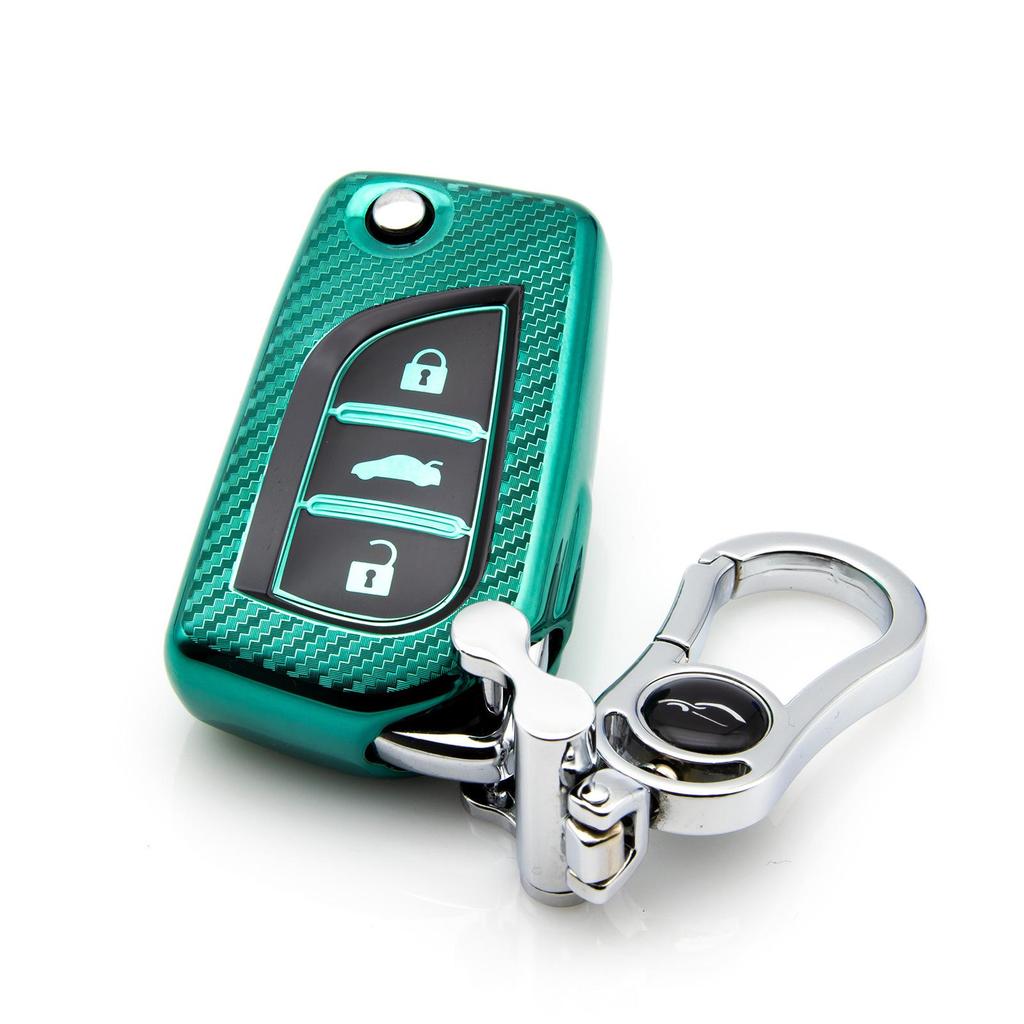 Toyota Corolla/Camry/Reiz CHR Carbon Fiber Key Shell Protective Cover