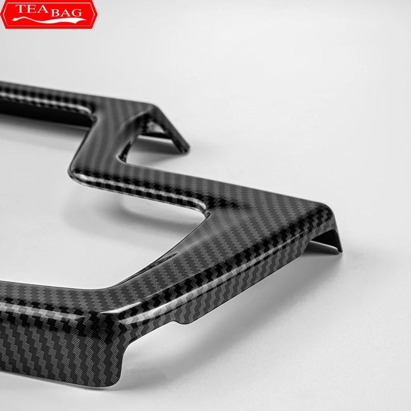 Carbon Fiber Muster Zentrale Armlehne Lagerung Box Rahmen Dekoration Abdeckung Trim Für Bmw F30 F31 F32 F33 F36 3 4 Seri 3GT