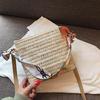 SCIONE Straw Small Bag Female New Summer Forest Woven Silk Scarf Fairy Bucket Bag Girl Messenger Beach Bag