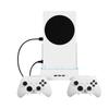 Wall Mount Bracket Built-in Cooling Fan Controller Holder Stand with LED Lighting USB Output for XB Series S Host