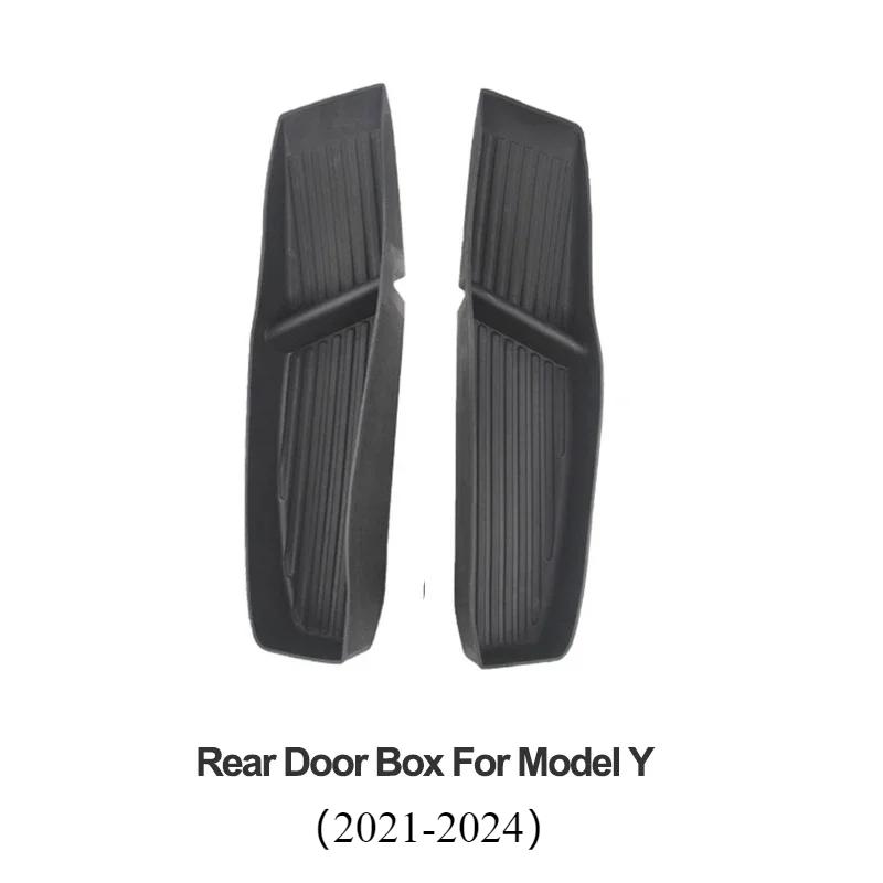 Car Door Side Storage Box for Tesla Model 3 Y Door Handle Armrest Umbrella Tray Organizer Front Rear Door Storage Accessories