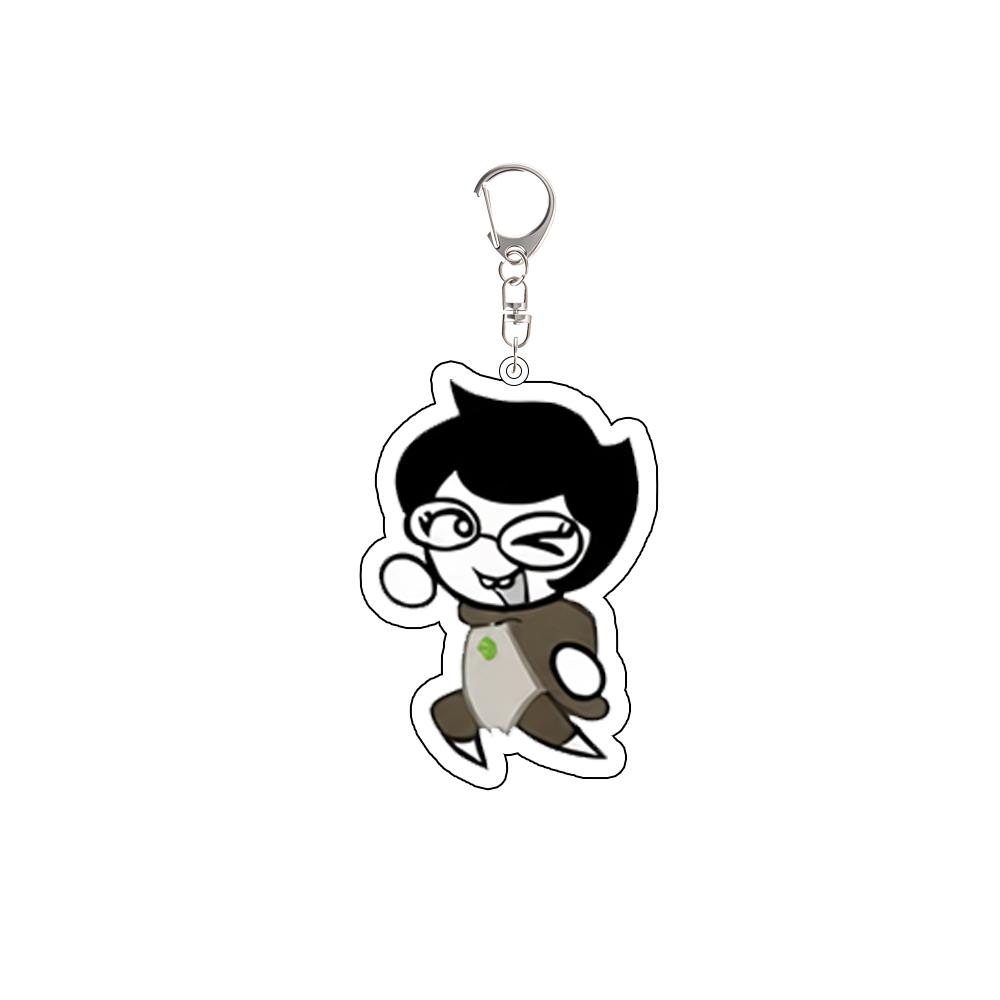 Game Roxy Lalonde Dirk Strider Jake English Jane Crocker Rose Lalonde Dave Strider Acrylic Keychain Backpack Accessories Gift