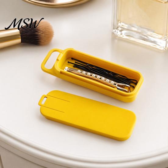 Smooth Surface Storage Bin Rectangular Box, with Slide Top, Durable PLA Desktop Container, Jewelry Space Saving Coin Organizer, for And Hair