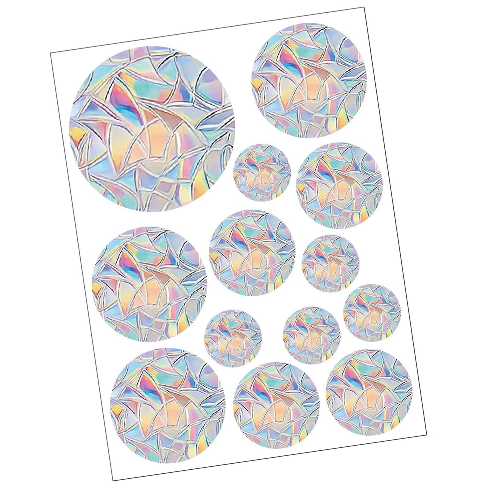 Antis-Collision Window Sticker for Bird,Prisms Window Clings Rainbow Alerts Decal to Prevent Bird Strikes Rainbow Sticker