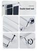 Stainless Steel Bathroom Towel Rack & Hanger Set