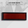 RED LED Scrolling Sign Name Badge Message Tag Display Board