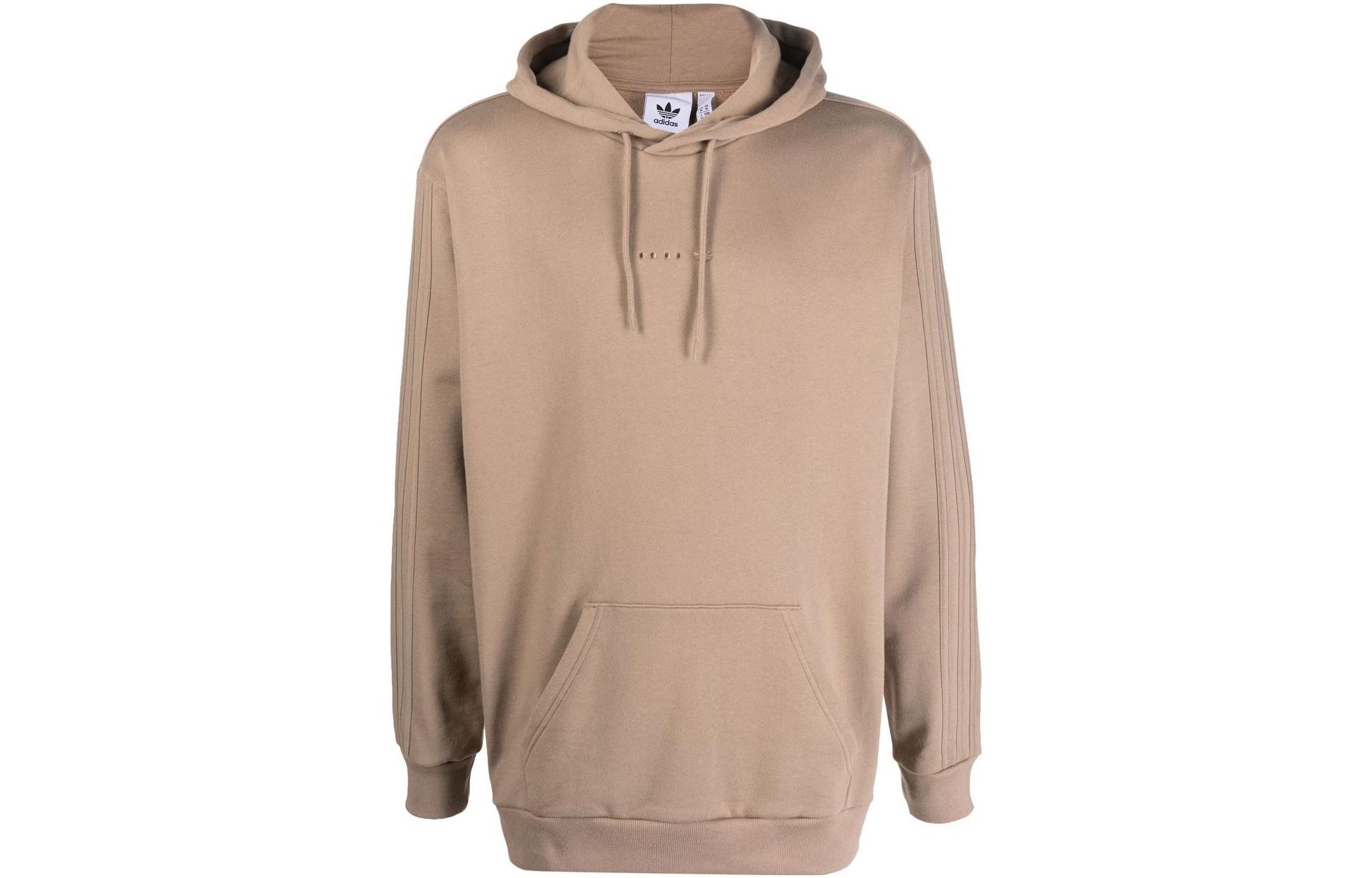Adidas Sweatshirts Women s Light Umber Hooded Moderate Regular HK2726 S