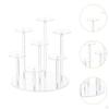 Acrylic Display Stand for Jewelry, 7 Tier Riser Rings And Earrings