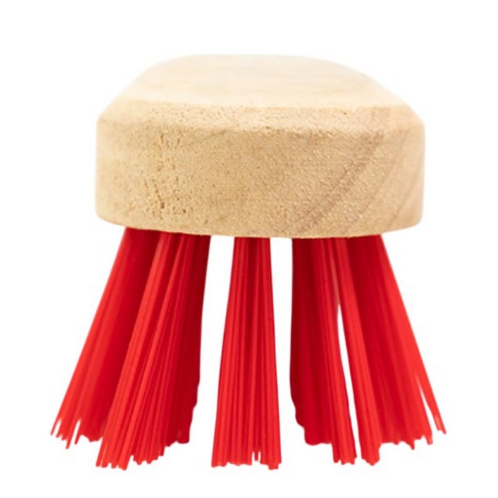 Head Only 9 Deck Scrub Red PVC Fill with Threaded Hole