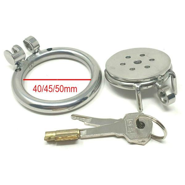 Lacăt de sex masculin super mic din oțel inoxidabil