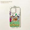 Fun Cartoon Flintstons Phone Case for IPhone 17 16 16e 15 14 13 12 11 Mini Pro Max X XR XSMax 8 Air Plus Transparent Back Cover