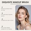 Makeup Brush Set 3 Pieces Flat Top Kabuki Brush Angled Contour Brush Precision Detail Brush for Face Application and Blending