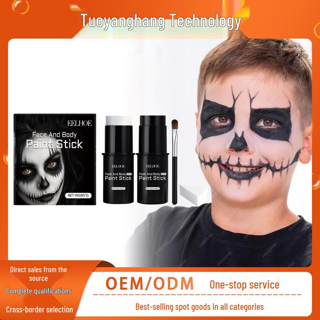 EELHOE Face Paint Stick Set for Halloween and Festivals
